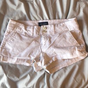 White American Eagle Low Rise Jean Shorts